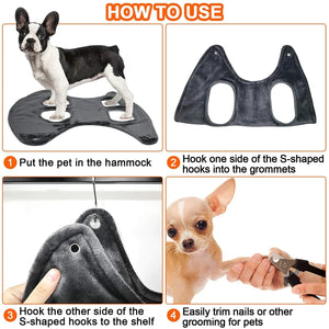 Portable Pet Dog Cat Grooming Hanging Hammock Harness Breathable Groom Helper US Mimarta