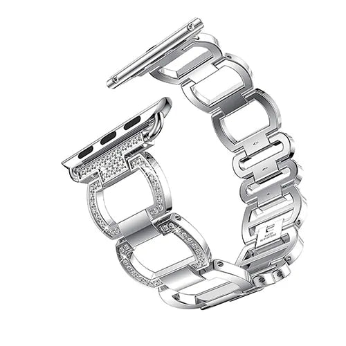 Luxury Metal Diamond Bracelet for Apple Watch Rieworkes