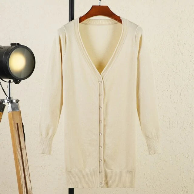 V-neck Woman Cardigan Rieworkes