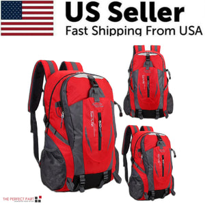 40L Men Women Travel Backpack Rucksack Camping Laptop Hiking School Book Bag USA Rieworkes