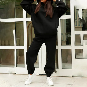 Cozy Hooded Plush Sweatshirt for Women – Casual Sportswear Rieworkes