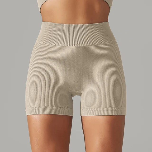Seamless High Waist Yoga Gym Shorts Rieworkes