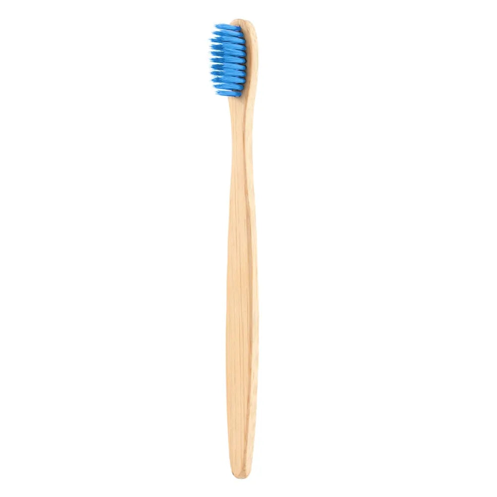 Natural Bamboo Toothbrush Flat Bamboo Handle Soft Bristle Toothbrush Rieworkes