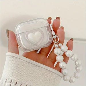 Transparent Headphone Case With Bead Bracelet Rieworkes