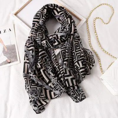 Plaid Scarf for Women Rieworkes