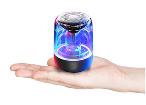 Portable Wireless Bluetooth Speaker with Variable Color LED Light Rieworkes