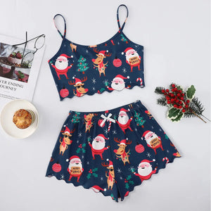Women's Christmas Strapless Pajama Set Rieworkes