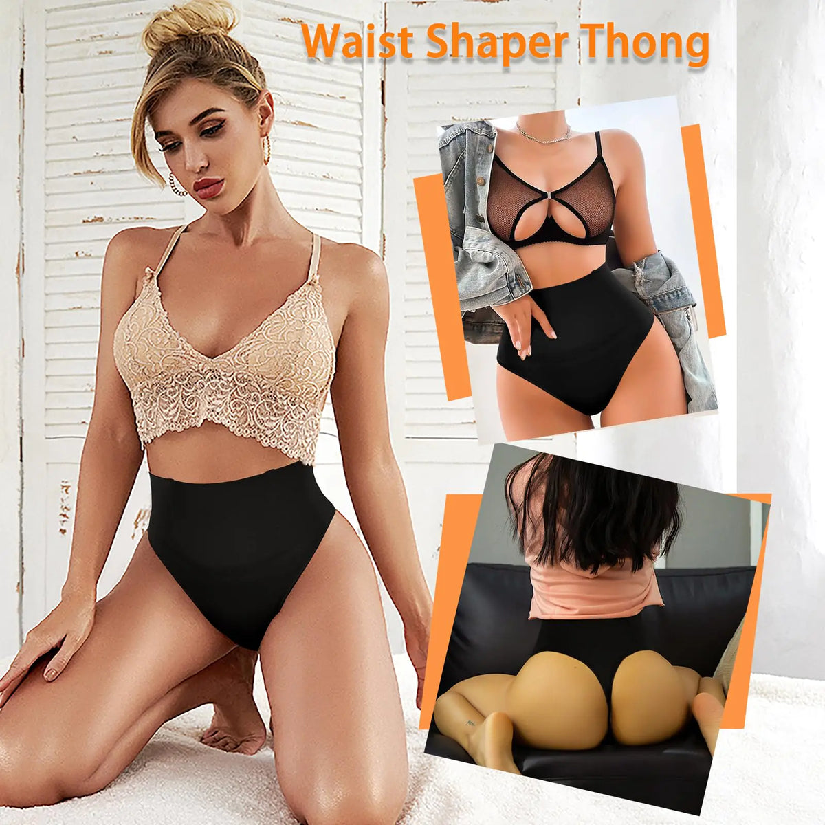 Werena Tummy Control Thong Shapewear for Women Seamless Shaping Thong Panties Body Shaper Underwear 01# Black 2 Pic Set 3X-Large Rieworkes