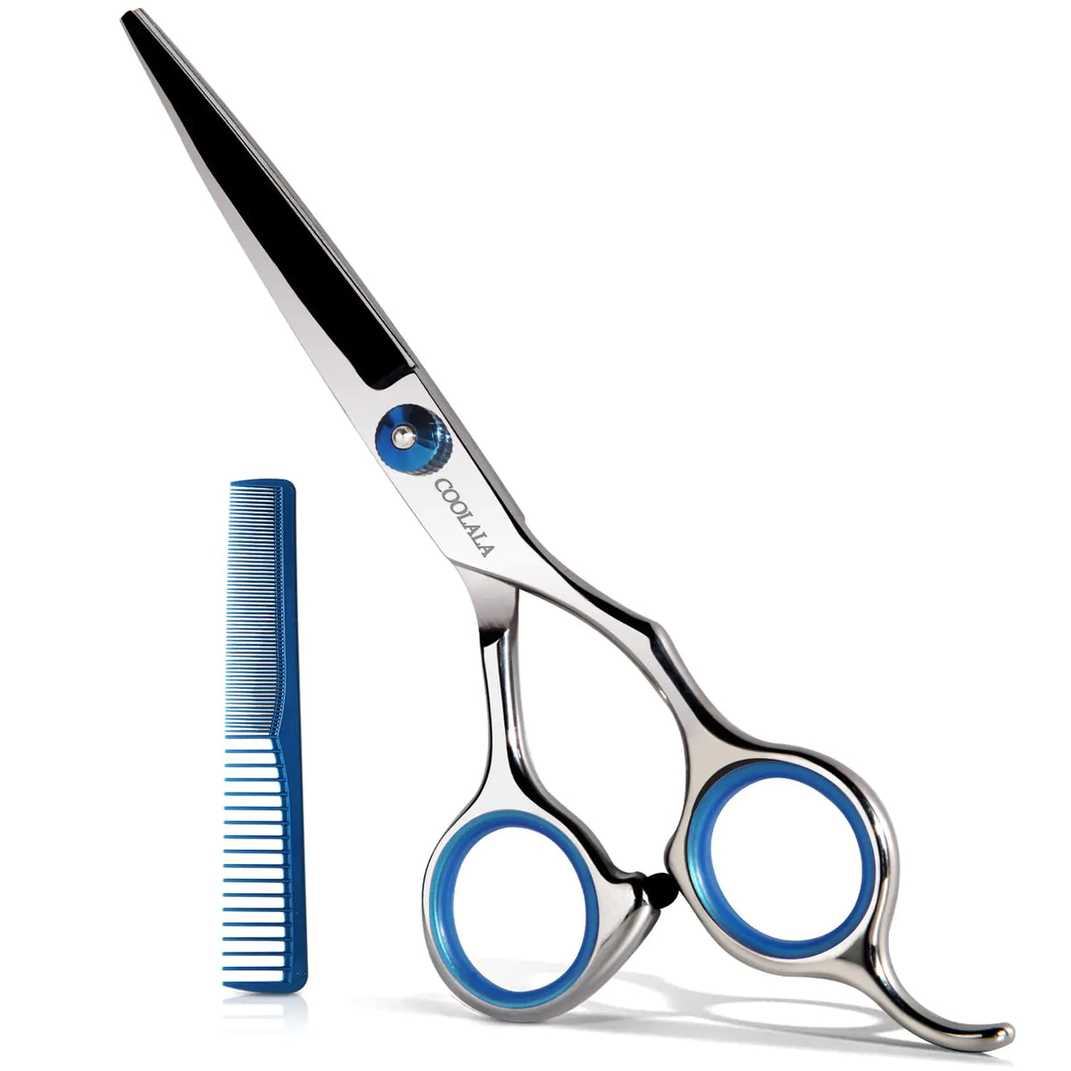 Stainless Steel Hair Cutting Scissors 6.5 Inch Hairdressing Razor Shears Professional Salon Barber Haircut Scissors, One Comb Included, Home Use for Man Woman Adults Kids Babies Rieworkes