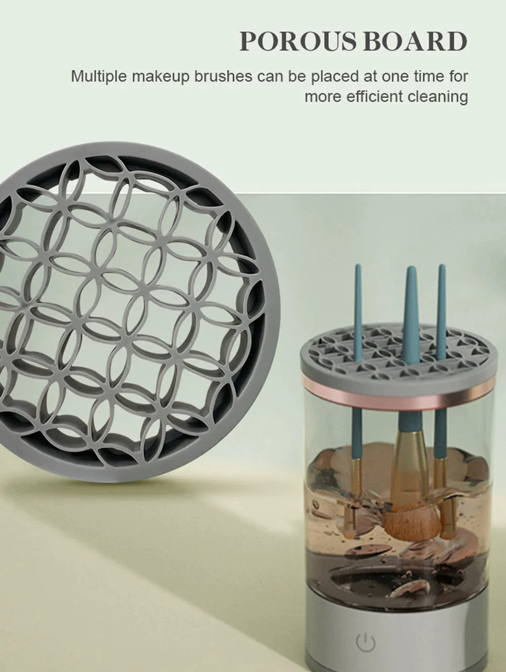 Automatic Brush Cleaner Electric Makeup Brush Cleaning Machine Fast Clean Dryer Rieworkes