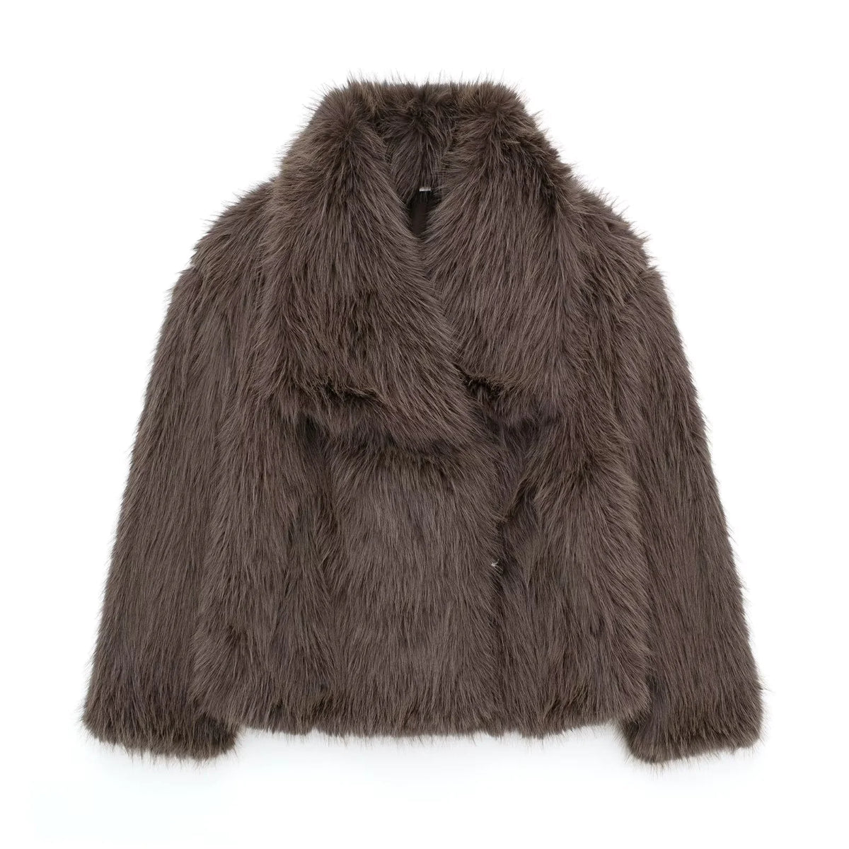 Women's Faux Fox Fur Coat: Luxe Furry Jacket for Autumn and Winter Rieworkes