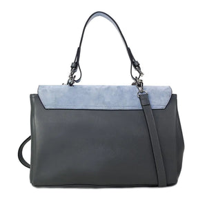 Simonetta Leather Handbag -Serenity / Charcoal Rieworkes
