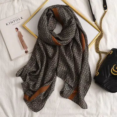 Plaid Scarf for Women Rieworkes