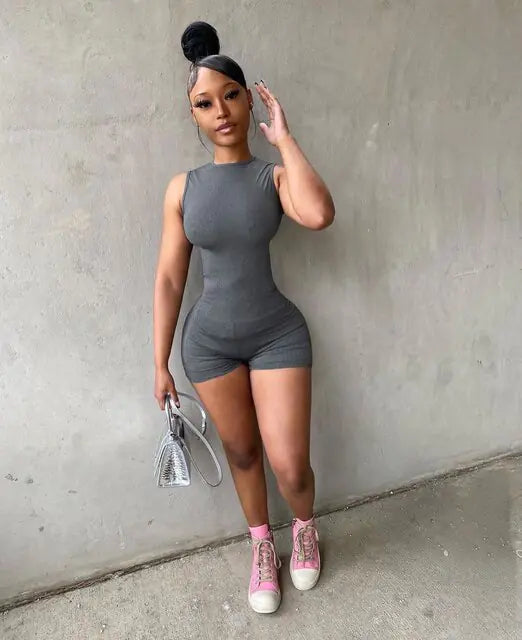 Sexy Bodycon Gym Bodysuit Rieworkes