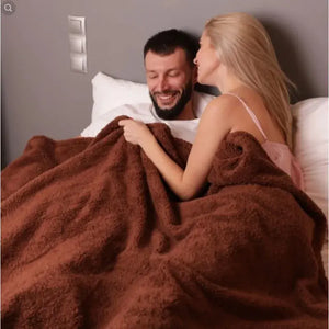 Romantic Couple Winter Blanket Rieworkes
