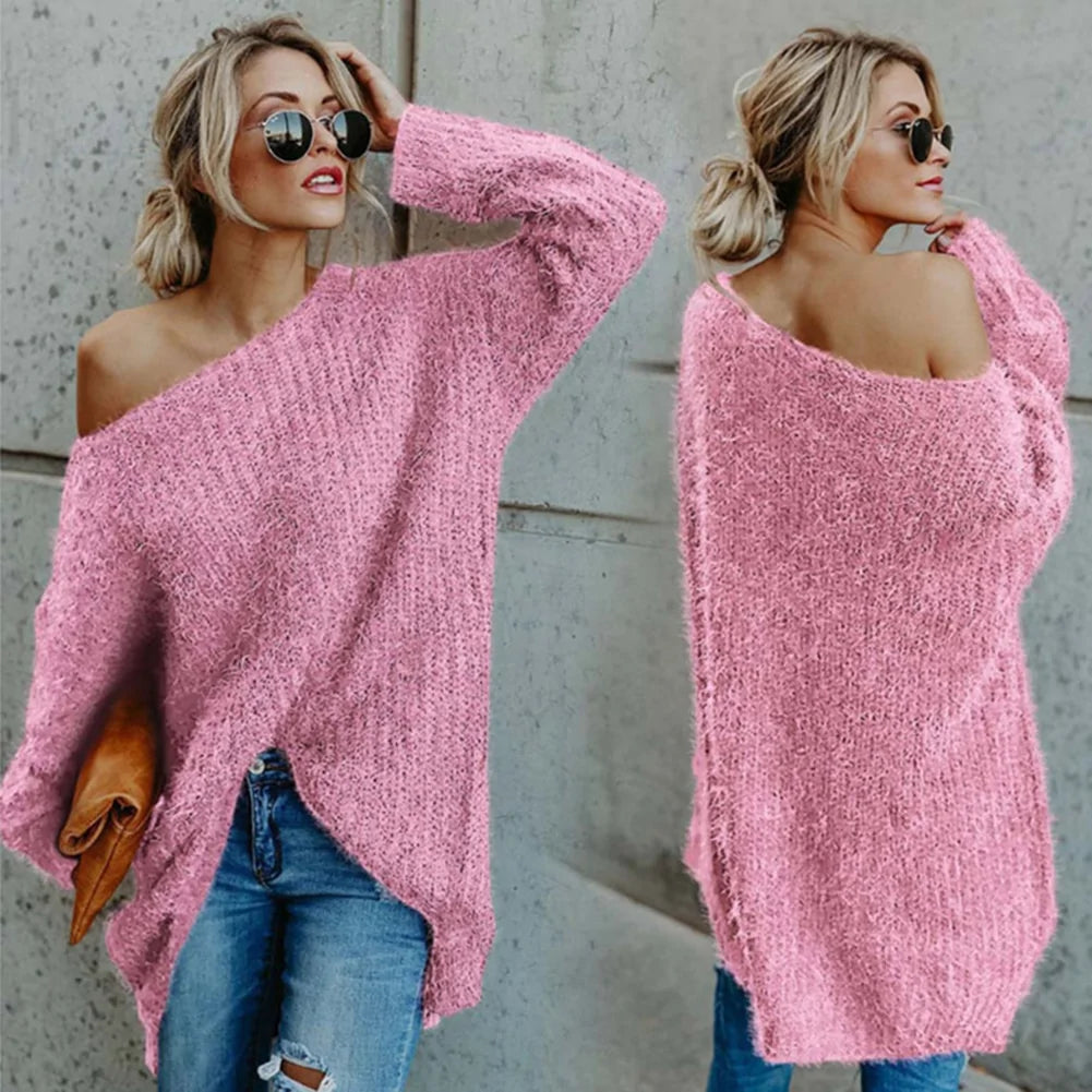 Autumn Winter One Shoulder Sweater Rieworkes