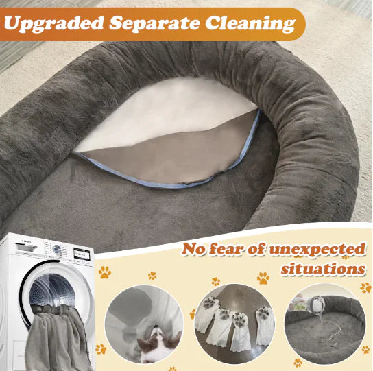 Large Dark Grey Human Dog Bed Rieworkes