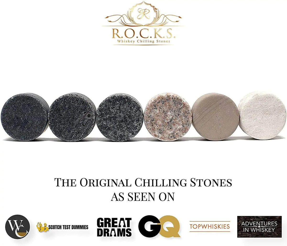 The Connoisseur's Set - Whiskey Stones &amp; Twist Glass Edition Mimarta