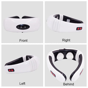 Electric Cervical Pulse Neck Massager Muscle Relax Massage Magnetic Therapy US Rieworkes