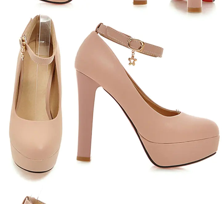 Elegant High Heeled Waterproof Club Shoes for Women Mimarta