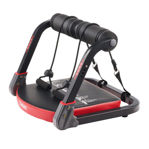 ZELUS Ab Machine with Resistance Bands for Home Gym 2 in 1 Ab Workout Equipment with Rebound Assist 4 Intensities Core Strength Trainer Whole Body Exercise Fitness Equipment for Home Workouts Mimarta
