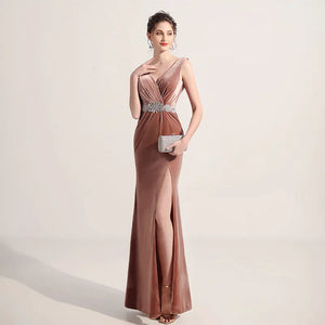 Elegant Slimming Long Dress for Nightclub and Sauna Mimarta