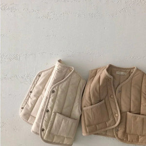 Kids' Warm Autumn/Winter Vest - Solid Color Jacket Rieworkes