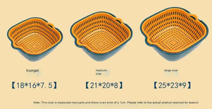 6pcs Stackable Plastic Kitchen Drain Basket Set Mimarta