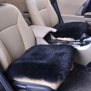 Car Wool Seat Cushion for Winter - Small Square Pad Mimarta