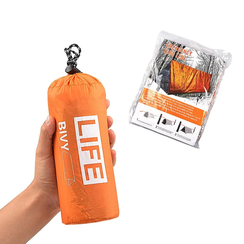 Survival Tube Emergency Tent With Whistle Rieworkes