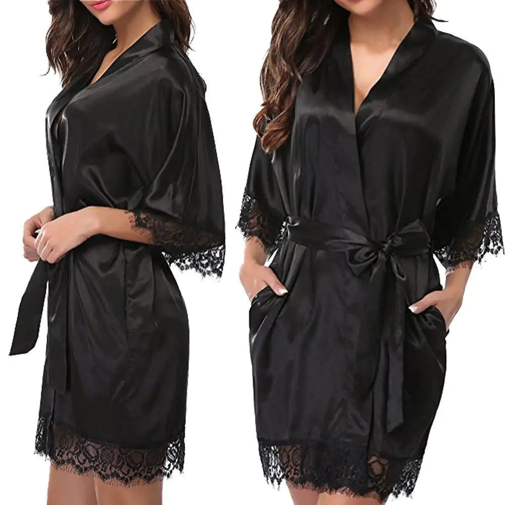 Kimono Style Silk Robe Rieworkes