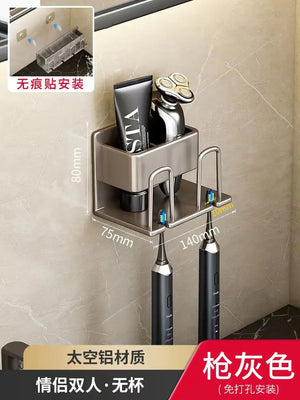 Wall-Mounted Toothbrush and Cup Holder for Bathroom Mimarta