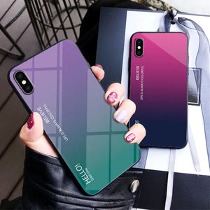 Gradient Glass Phone Case - Hello Design Mimarta