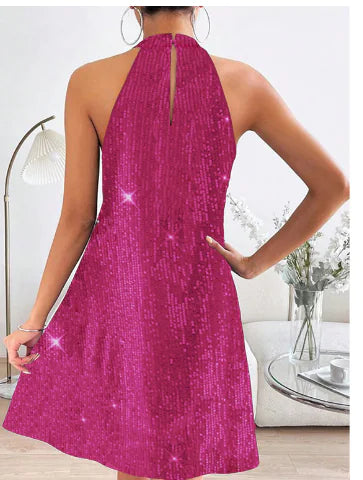 Elegant Halter Strapless Sequin Formal Dress Mimarta