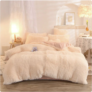 Luxury Plush Fleece Bedding Set - Queen & King Sizes, Warm Quilt Cover & Pillowcases Mimarta