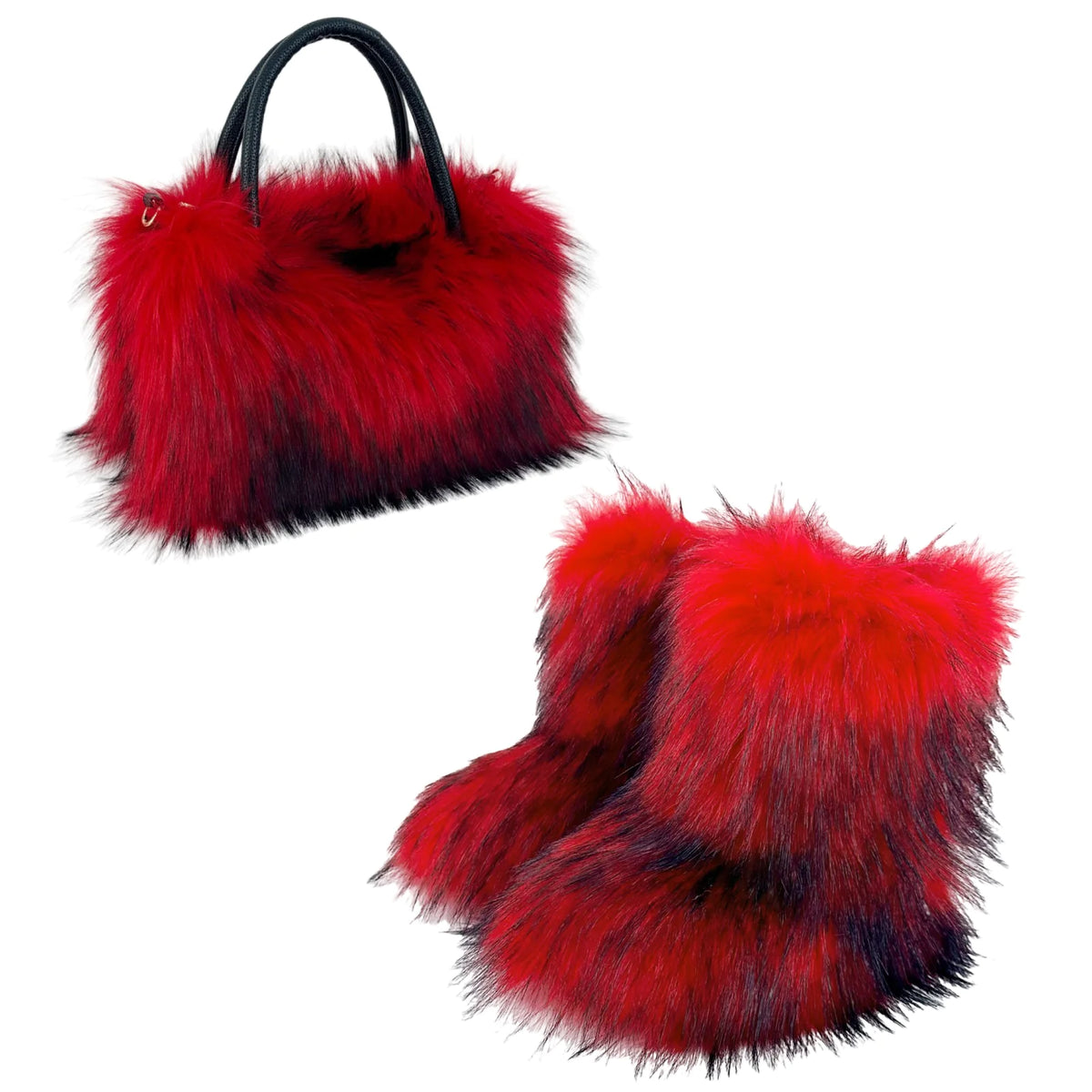 Versatile Luxury Raccoon Fur Handbag Mimarta
