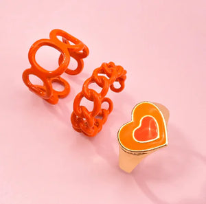 Vintage Embrace Hands Rings Set Rieworkes