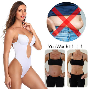 Shapewear Bodysuit Women Deep V-Neck Rieworkes