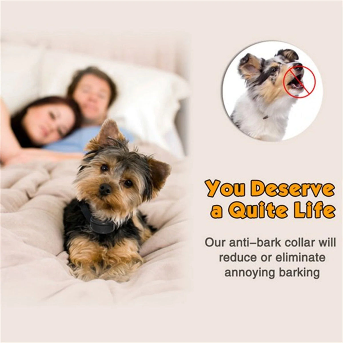 Automatic Anti Bark Barking Dog Shock Control Collar Device Large Medium Small Rieworkes
