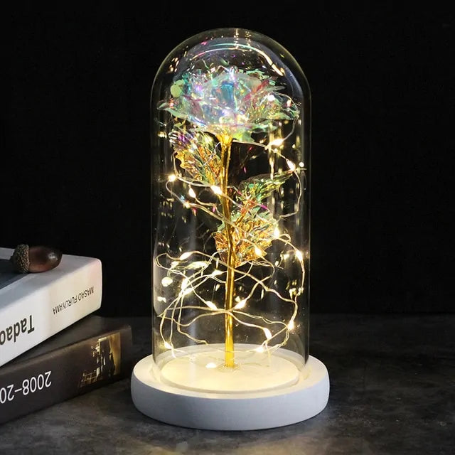 Enchanted Glass Rose Decoration Rieworkes