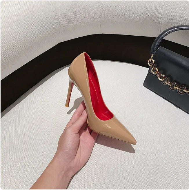 Red Bottom Pointed Heels - Women's Sexy Party Shoes Rieworkes