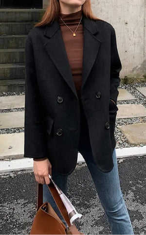 Women's New Short Double-sided Cashmere Coat Rieworkes