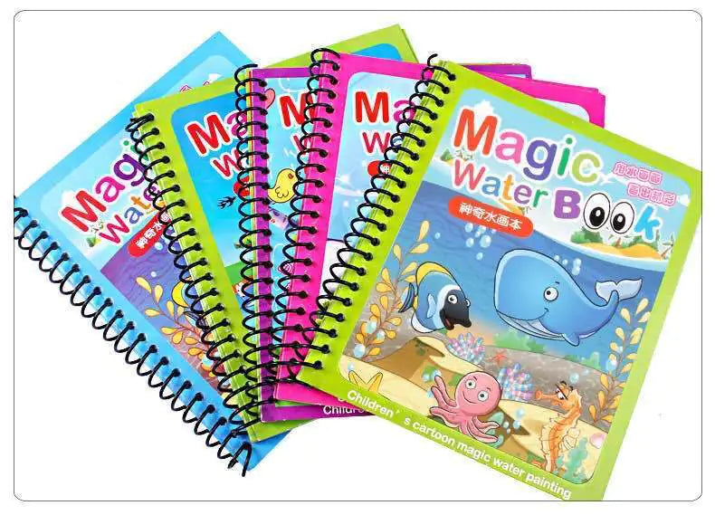Children's Magic Water Painting Book Coloring And Coloring Book Rieworkes