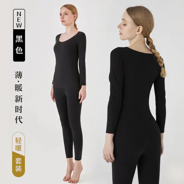 Women’s Thermal Long Johns Seamless Winter Underwear Set Mimarta