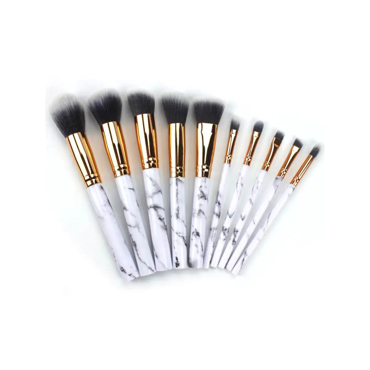 La Canica 10 In 1 Makeup Brush Set With Travel Friendly Container Rieworkes