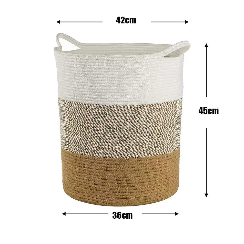 Thick Heavy Cotton Rope Laundry Bucket Rieworkes