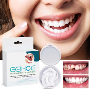 EELHOE Adjustable Buckle Dentures, Modified Teeth Interdental Set Orthodontic Dentures Set Rieworkes