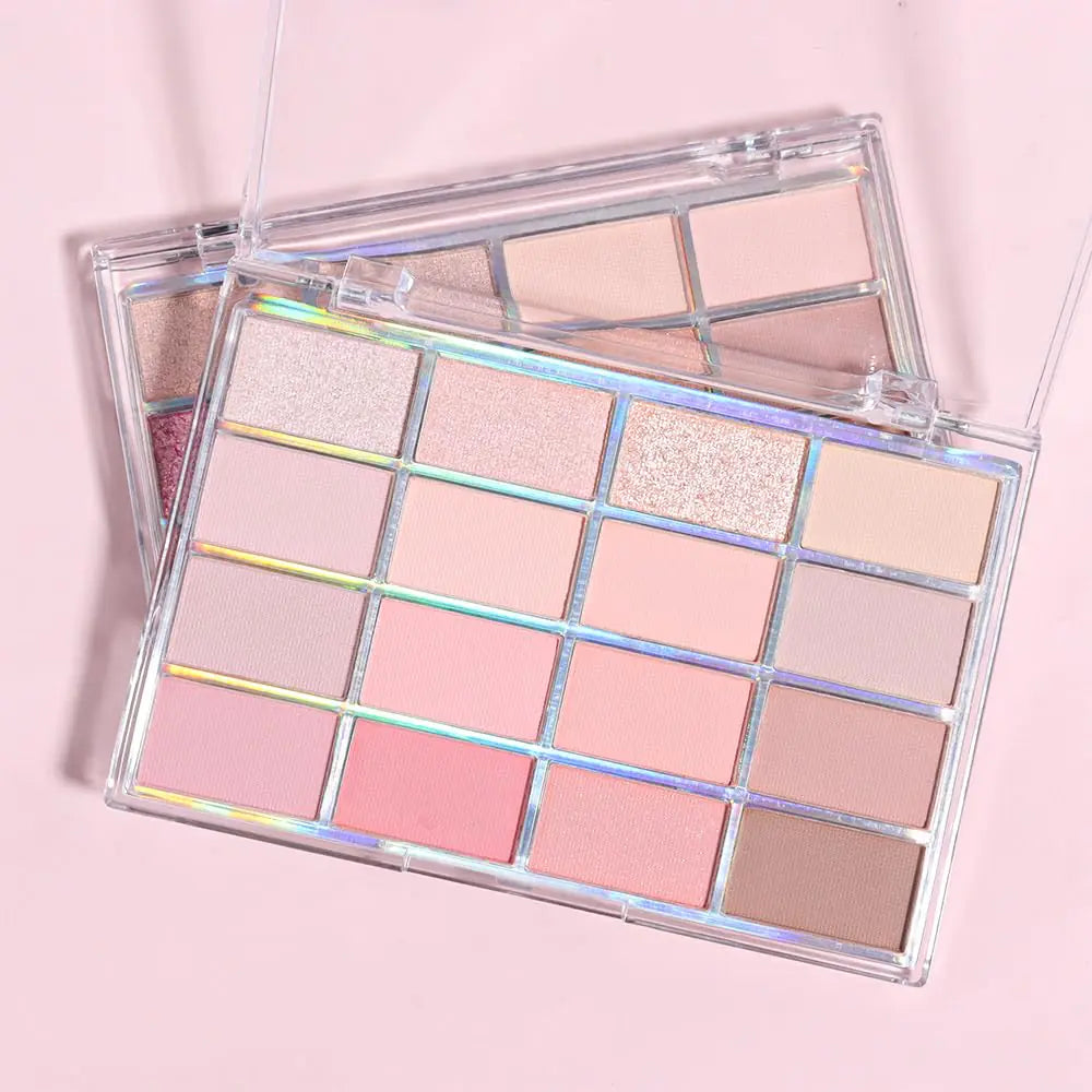 16Colors Pink Nude Taupe Basics Matte Eyeshadow Palette,Muted Pink Eye Shadow Makeup Travel Makeup Palette all in one Long Lasting Waterproof Ultra-Blendable,Great for Travel Gift Kit 02#Pink Nude Taupe Rieworkes