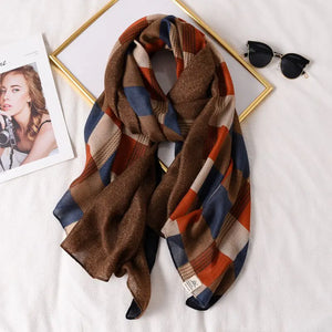 Plaid Scarf for Women Rieworkes