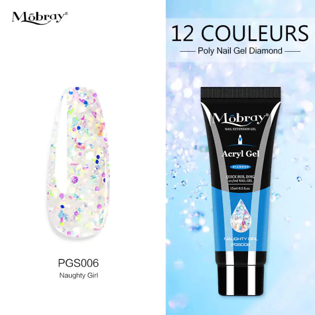 Poly Acrylic Gel: 15ML UV Gel for Nail Extension - 38 Colors Rieworkes